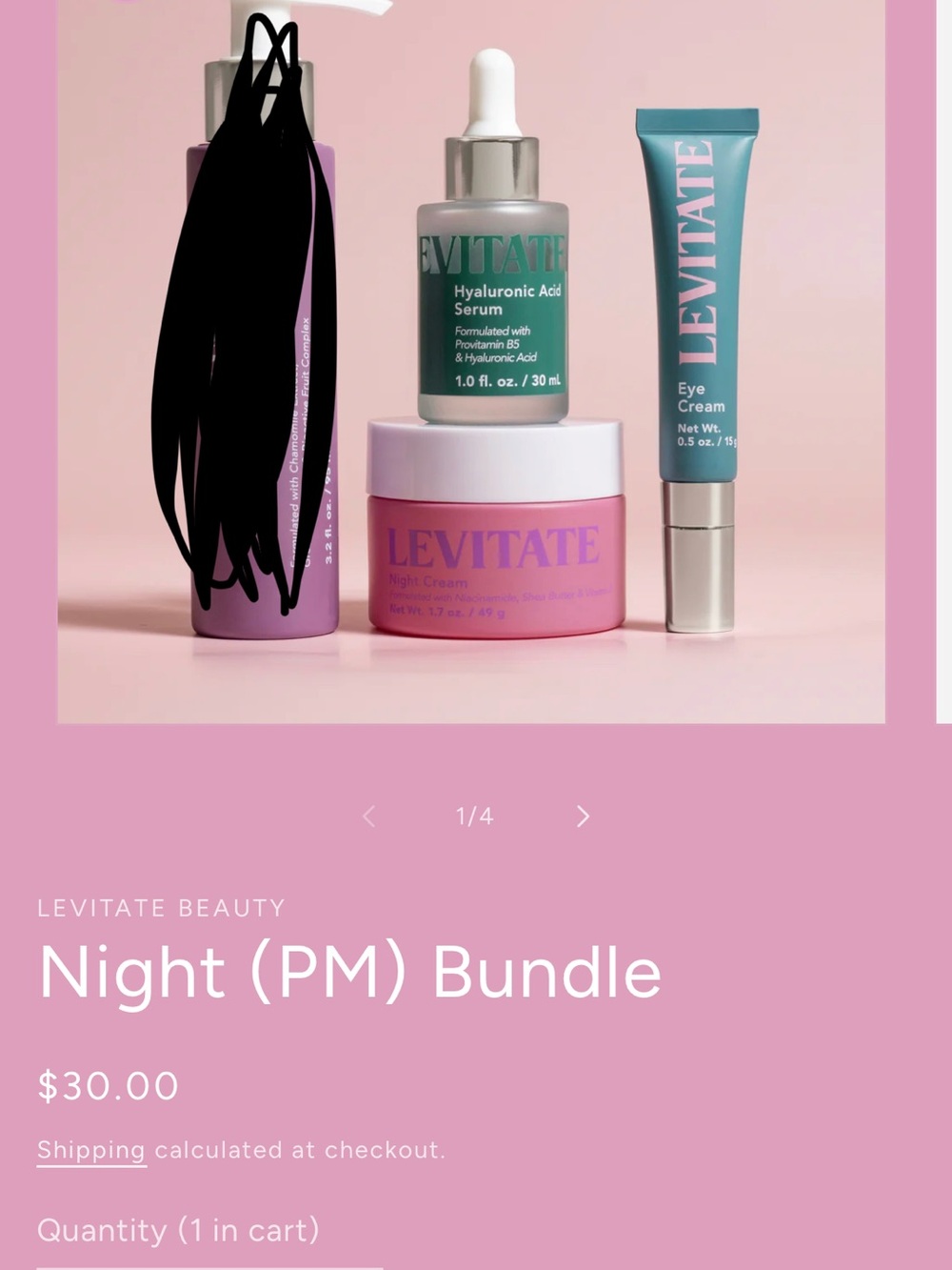 Night (PM) Bundle — Pink skin care set